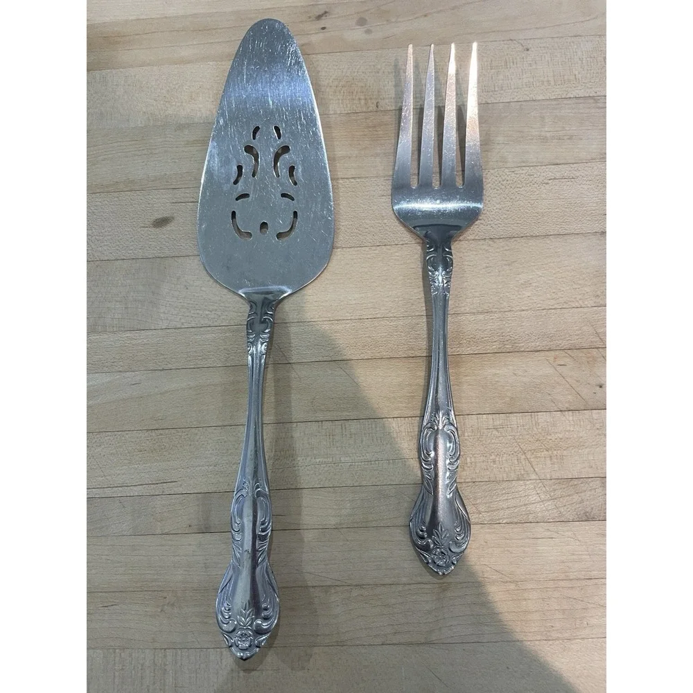 VTG Embassy Classic Valhalla Stainless Steel Meat Serving Fork And Server Set